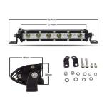 30W LED svetelná jednoradová rampa 17cm