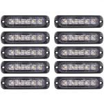 LED SET 10x výstražné svetlá 18W 12/24V