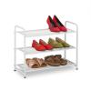 Kovový stojan na topánky biela, RD47207