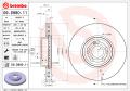BREMBO Brzdový kotúč 09.D980.11