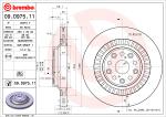 BREMBO Brzdový kotúč 09.D975.11