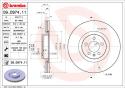 BREMBO Brzdový kotúč 09.D974.11