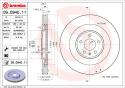 BREMBO Brzdový kotúč 09.D940.11