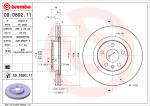 BREMBO Brzdový kotúč 09.D892.11