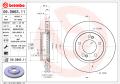 BREMBO Brzdový kotúč 09.D863.11