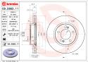 BREMBO Brzdový kotúč 09.D863.11