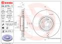 BREMBO Brzdový kotúč 09.D770.11