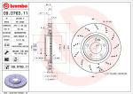 BREMBO Brzdový kotúč 09.D763.11