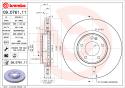 BREMBO Brzdový kotúč 09.D761.11