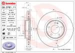BREMBO Brzdový kotúč 09.D761.11