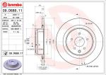 BREMBO Brzdový kotúč 09.D689.11