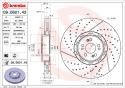 BREMBO Brzdový kotúč 09.D601.43