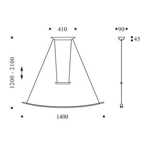 OLIGO Lisgo LED závesné svietidlo krémová