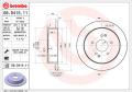 BREMBO Brzdový kotúč 08.D415.11