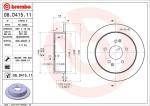 BREMBO Brzdový kotúč 08.D415.11