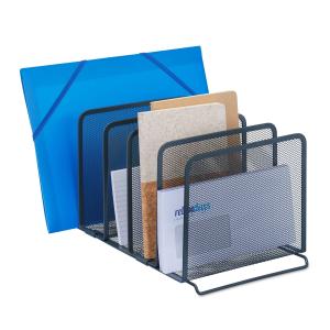 Kovový zásobník na dokumenty s 5 priehradkami RD44604