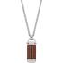 Fossil Pánsky oceľový náhrdelník Heritage D-Link JF04399040