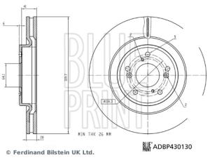 BLUE PRINT Brzdový kotúč ADBP430130