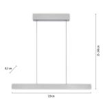 PURE E-Motion LED svietidlo trám CCT, strieborná