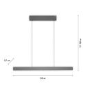 PURE E-Motion LED závesné svietidlo trám CCT, sivá