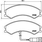 TEXTAR Sada brzdových platničiek kotúčovej brzdy 2920801