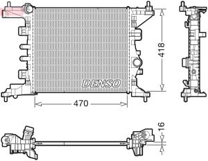 DENSO Chladič motora DRM20121