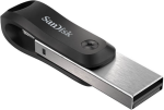 SanDisk iXpand Go, 64 GB, USB 3.0, Lightning, čierno-strieborný