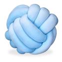 Pletený vankúš RD25428, modrý