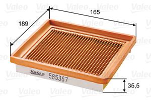 VALEO Vzduchový filter 585367