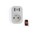 Neo  NEO 07772L- Inteligentná rozbočovacia zásuvka 16A/230V + 2xUSB+1xUSB C Wi-Fi Tuya