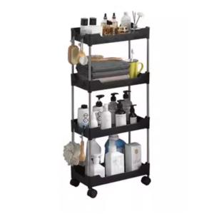 4 poschodový vozík Carles ORM15, čierny