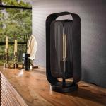 Stolová lampa Alma s Mesh prvkom, čierna