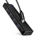 AXAGON HUE-C1C 4x USB 5Gbps TRAVEL