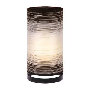 Stolová lampa Julie ovinutá vláknami, biela