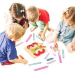 Drevená hra na skladanie písmen a číslic Koogame InnovaGoods 3013, 27 kusov