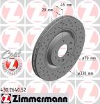 ZIMMERMANN Brzdový kotúč 430.2640.52