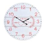 Hodiny nástenné drevené Uni 7316, 55 cm biela