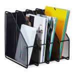 Stojanový zakladač so 4 priehradkami RD47541, čierny