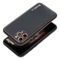 Puzdro Leather TPU iPhone 15 - čierne