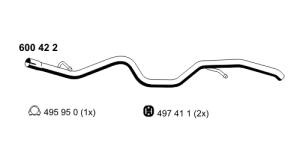 ERNST Výfukové potrubie 600422
