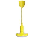 LED Luster na lanku 1xE27/15W/230V 6000K žltá