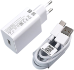 Xiaomi MDY-11-EP, USB-A 22.5W 3A + USB-C kábel, biela (Bulk)