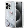 Hello Kitty Liquid Glitter Electroplating Head Logo Zadní Kryt pro iPhone 13 Pro Transparent