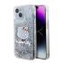 Hello Kitty Liquid Glitter Electroplating Head Logo Zadní Kryt pro iPhone 15 Transparent