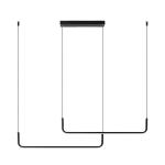 LED závesné svietidlo 22010, čierna matná, 2-pl.