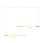 LED svietidlo 22235 105 cm zlatá/biela/opálová