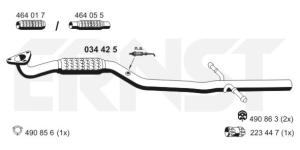ERNST Výfukové potrubie 034425