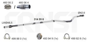 ERNST Výfukové potrubie 314558