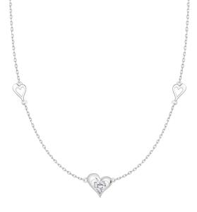 Preciosa Romantický strieborný náhrdelník Clarity s kubickou zirkóniou Preciosa 5386 00