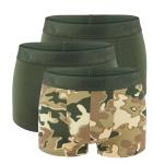 DIESEL - boxerky 3PACK cotton stretch army green premium - limitovaná fashion edícia